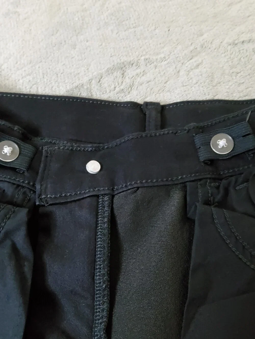 *Old Navy Girls Rockstar Extra High Waist 360 Stretch Jeggings Jeans Black Sz 18